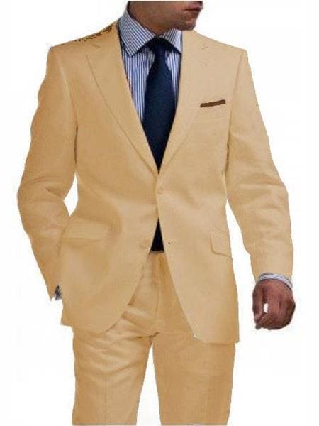 Mens Big and Tall linen Suit -Silver Suit