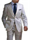 Mens Big and Tall linen Suit -Silver Suit