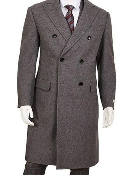 Mens Overcoat -Mens Long Wool Topcoats- Topcoat For Men-Mens Double breasted Overcoat  Gay " Double breasted Coat