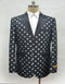 Mens Black and White Prom Suit - Black and White Wedding Groom Suit