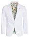 Men's Cotton Stretch Slim Fit Blazer White - AlbertoNardoniStore