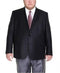 Men's Portly Fit Black Suit