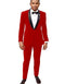 Holiday Suit - Christmas Suit - Christmas Blazer Red Tuxedo Men's Red Tuxedo Jacket And Velvet Pants