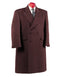 Mens Overcoat -Mens Long Wool Topcoats- Topcoat For Men-Mens Double breasted Overcoat - "Mehroon" Double breasted Coat