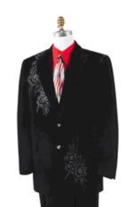 Men's Black Velvet Rhinestone sequin Entertainer Suit velour Men's blazer Jacket