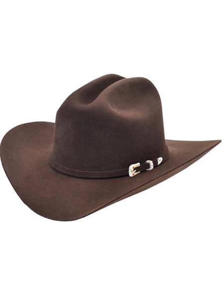 Wool Felt Lana Los Altos Hats-Valentin Style Cowboy Hat 4x Available Brown Los Altos Hats