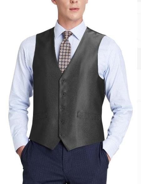 Blue Suits with Grey Vest Men's Blue Gray Suits  Alberto Nardoni