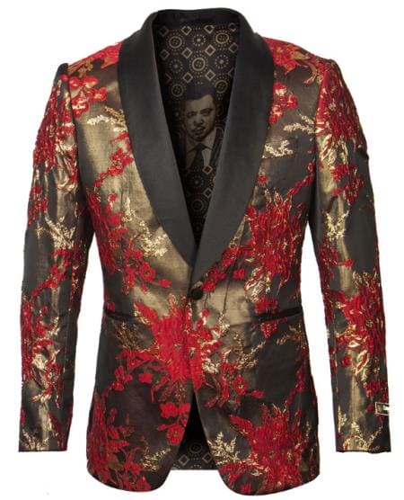 Gold and Black Suit - Black and Gold Prom Suits Jacket