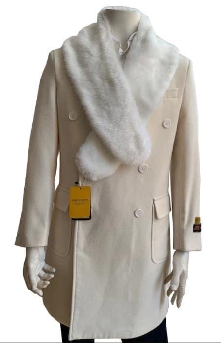 Double Breasted Three Quarter Overcoat And Cashmere Peacoat - Topcoat By Alberto Nardoni - AlbertoNardoniStore