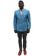 Mens Big and Tall linen Suit -Sky Blue Suit