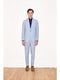 Mens Big and Tall linen Suit -Sky Blue Suit