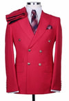 Mens Double Breasted Blazer - Red Double Breasted Sport Coat