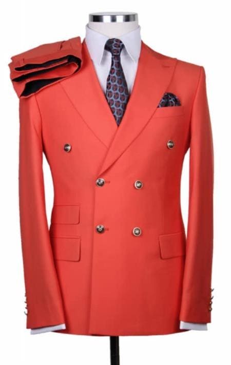 Red Slim Fit Suit - AlbertoNardoniStore