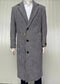 Mens Overcoat - Mens Long Wool Topcoats - Topcoat For Men-Mens Full Length And Cashmere Overcoat - Winter Topcoats - Black And White Coat