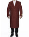 Red Trench Coat - Long Red Coat - Mens Red Peacoat - Mens Red Overcoat - Fabric - AlbertoNardoniStore