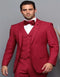 Red Slim Fit Suit - AlbertoNardoniStore