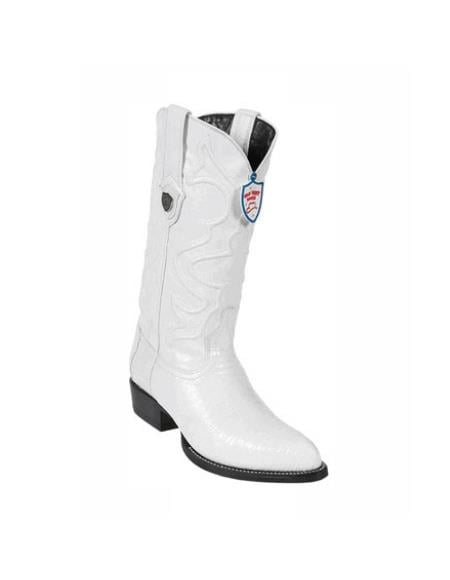 Men’s White Western Cowboy Boots - Genuine Leather - Handcrafted Rodeo Style
