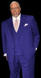 Suit With Double Breasted Vest - Pastor Suit - 1920s Style Indigo Suit