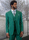 Men 3 Piece Suit Forest