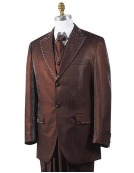 Dark Brown Tuxedo - Brown Wedding Suit - AlbertoNardoniStore