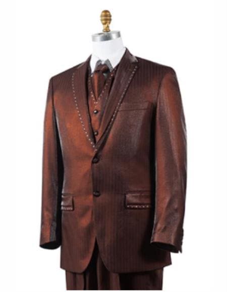 Dark Brown Tuxedo - Brown Wedding Suit - AlbertoNardoniStore