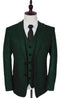 1930s Fashion Tweed ~ Herringbone Pattern  - Mens 1930 Suit -  1930s Tuxedo - Green Suit