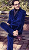 Mens Velvet Suit - Blue Suit