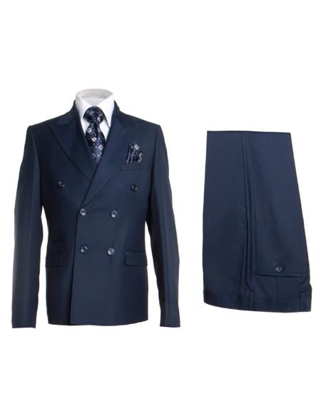 Rossiman Men's Blue Slim Fit Suit â€“ Modern Tailored Formalwear