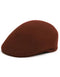 Men'sUSA men's hat: Brown, smooth, rounded cap. Streamlined shape, slightly tapering towards the back. No visible patterns.
