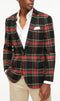 Red Tartan Blazer - Holiday Blazer