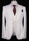 Big Lapel - Wide Lapel - Tom Ford Style Suit - Ticket Pocket - White