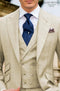 Call If Not Text Or Whatsup 3104300939 To Setup The Group - Call: 3104300939 Cream Suit With Double Breasted Vest Groomsmen Suit