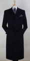 Mens Full Length Length Top Coat - Navy
