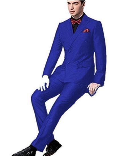 Royal Blue Slim Fit Suit - AlbertoNardoniStore