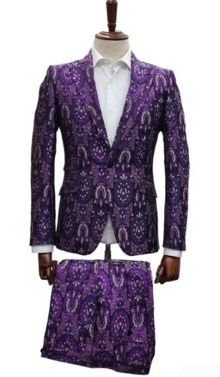 Purple Suit - Paisley Suit