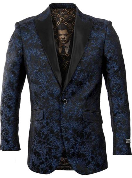 Style# SO4ME227-01-NAVY Mens Blazer - Wedding Navy Tuxedo - Prom 2026 Blazer
