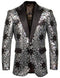 Style# SO4ME259H-01-SILVER Mens Blazer - Wedding Silver Tuxedo - Prom 2025 Blazer