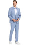 Prom 2025 Suit - Sky Blue Prom Tuxedo - Summer Slim Fit Suits
