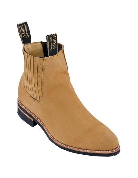 Deerskin Cowboy Boots - Honey Deerskin Boots - Deer Boots - Deer Skin Boots