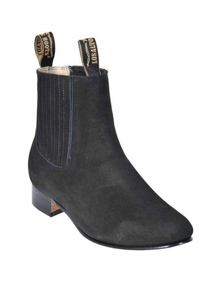 Deerskin Cowboy Boots - Black Deerskin Boots - Deer Boots - Deer Skin Boots