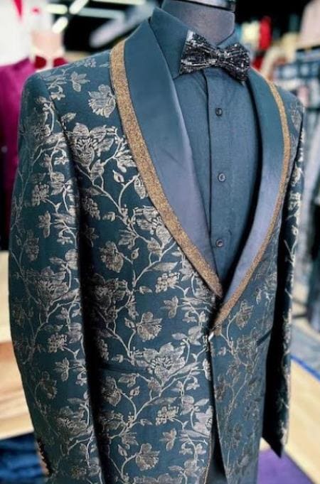 Gold and Black Suit - Black and Gold Prom Suits Jacket