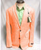 Mens Big and Tall Linen Blazer Coral mens linen Sportcoat - Linen Jacket - AlbertoNardoniStore