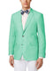 Mens Linen Blazer - Mint Green Linen Sport Coat - Summer Blazer