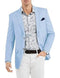 Mens Big and Tall Linen Blazer Light Blue mens linen Sportcoat - Linen Jacket - AlbertoNardoniStore