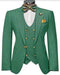 Emerald Green And Gold Tuxedo Suit