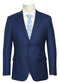 Slim Fit Midnight Blue Plaid Suit for Men