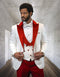 Statement Suits White ~ Red