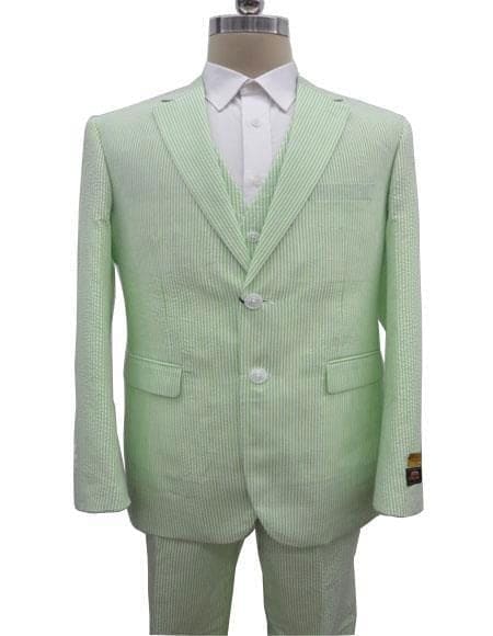 Mens Light Green Suit - Neon Green Suit