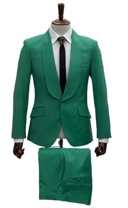 Mens Light Green Suit - Neon Green Suit