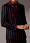 Black And Red Pinstripe Double Breasted Suit